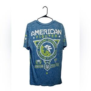 American Fighter by Affliction‎ Men's XL Graphic T-Shirt Blue Buckle Brand